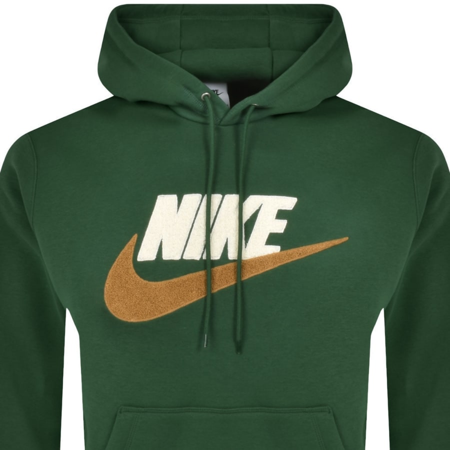Nike club hoodie in green shop